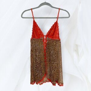 Lace & Leopard Chemise (M) Victoria’s Secret